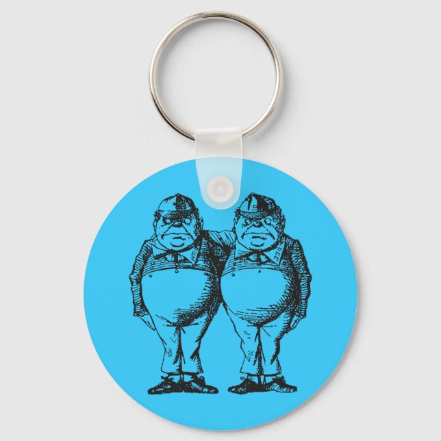 Tweedledum & Tweedledee Keychain (Front)