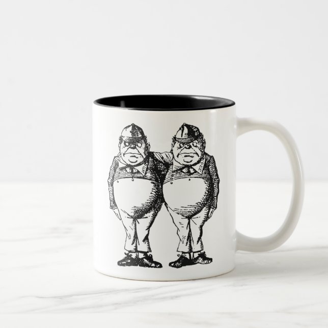Tweedledum & Tweedledee Two-Tone Coffee Mug (Right)