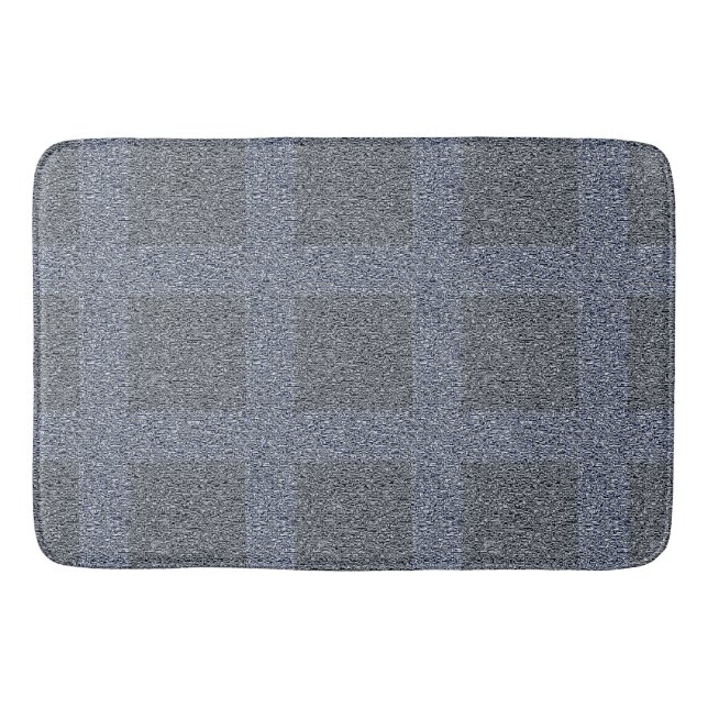 Tweedy Wool Grey and Sage Bath Mat (Front)