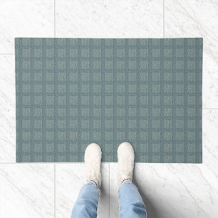 Tweedy Wool Grey and Sage Doormat
