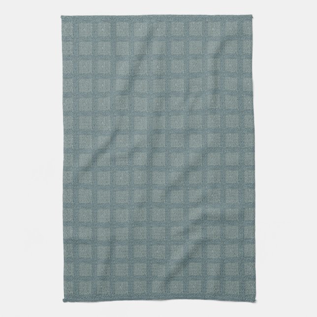 Tweedy Wool Grey and Sage Kitchen Towel (Vertical)