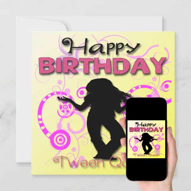 Tween Girl's Birthday Party Invitations | Zazzle