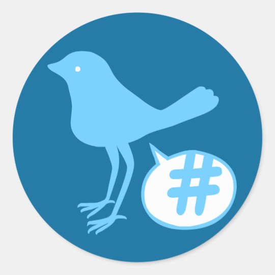 Tweet a Hash Sticker