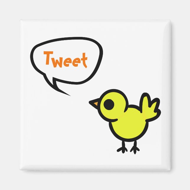 Tweet Bird Magnet (Front)
