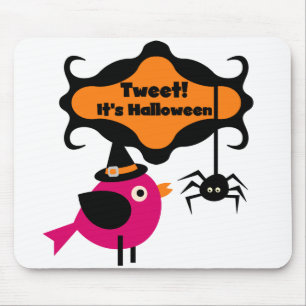 Tweet Halloween T-shirts and Gifts Mouse Pad