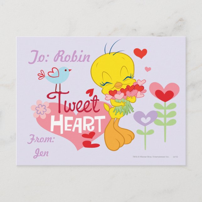 Tweet Heart Postcard (Front)