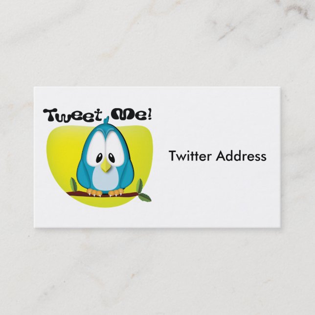 Tweet Me Business Card (Front)