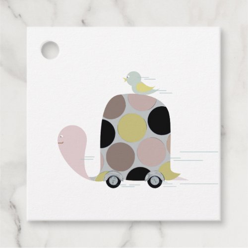 Tweeter on a Turtle Favor Tags
