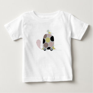 Tweeter on a Turtle Stone Coaster Teddy Bear Baby T-Shirt