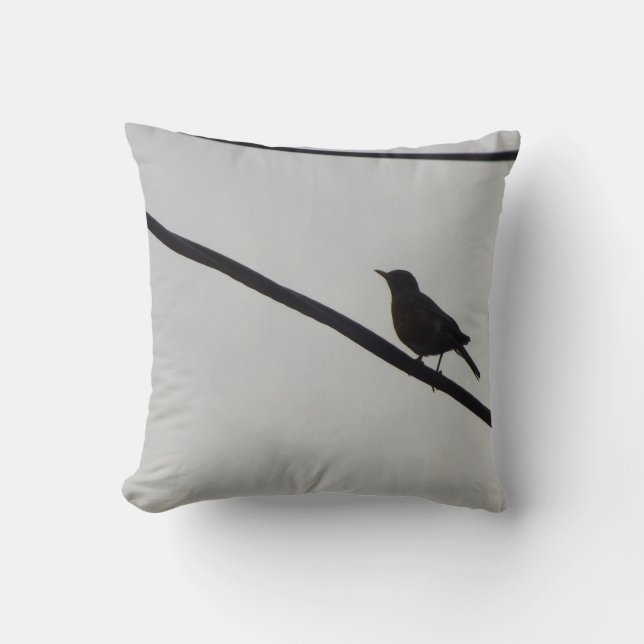 Tweeter Throw Pillow (Front)