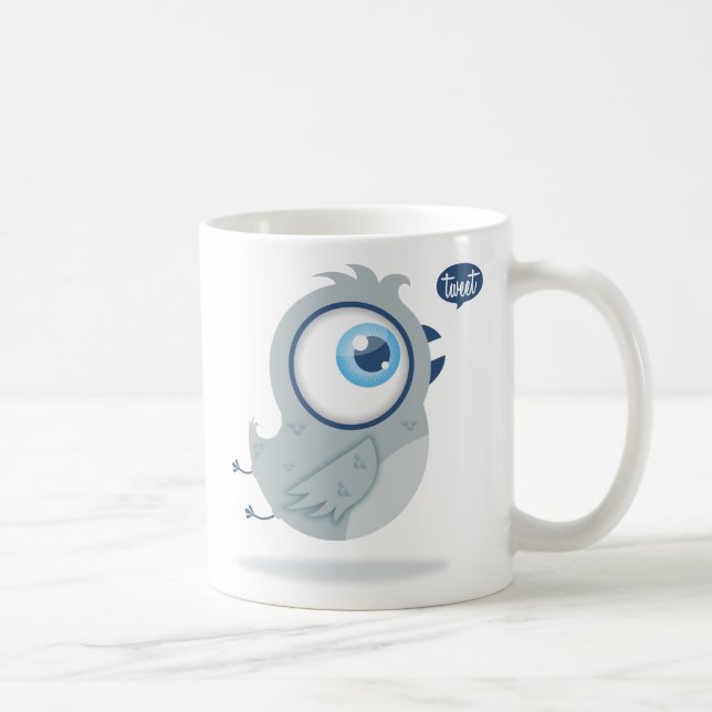 Tweeting bird coffee mug (Right)