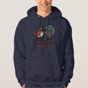 Tweetless Trek – Birdwatching Cartoon Hoodie