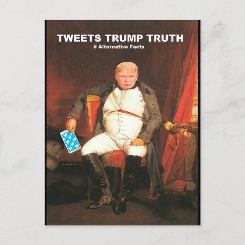 Tweets Trump Truth Postcard
