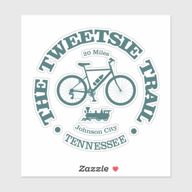 Tweetsie Trail (cycling) Sticker (Sheet)