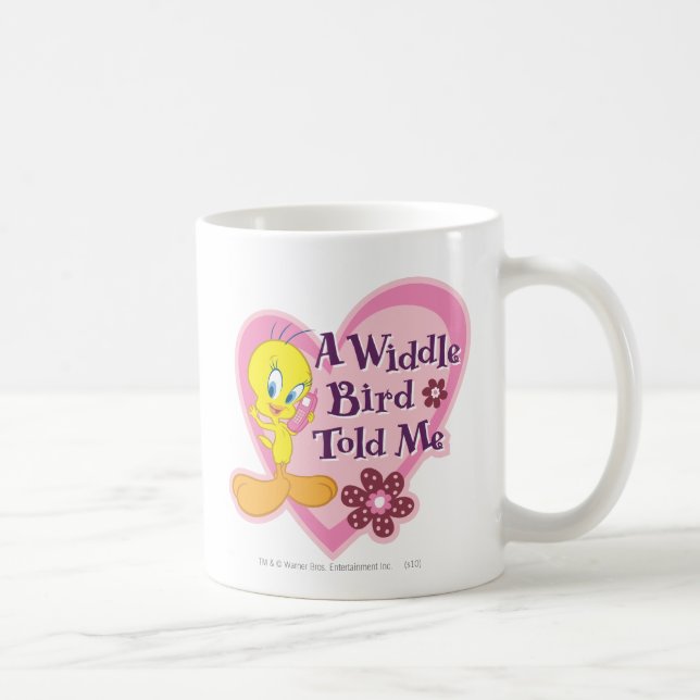 Tweety "A Widdle Bird Told Me" Coffee Mug (Right)