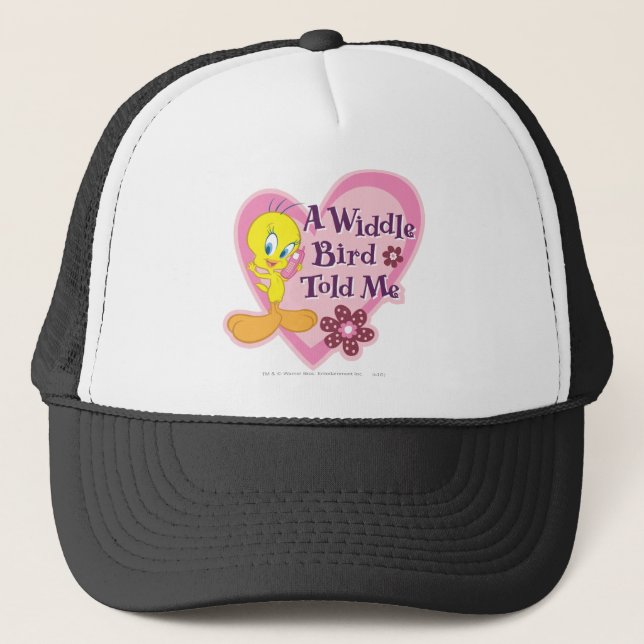 TWEETY™ "A Widdle Bird Told Me" Trucker Hat (Front)