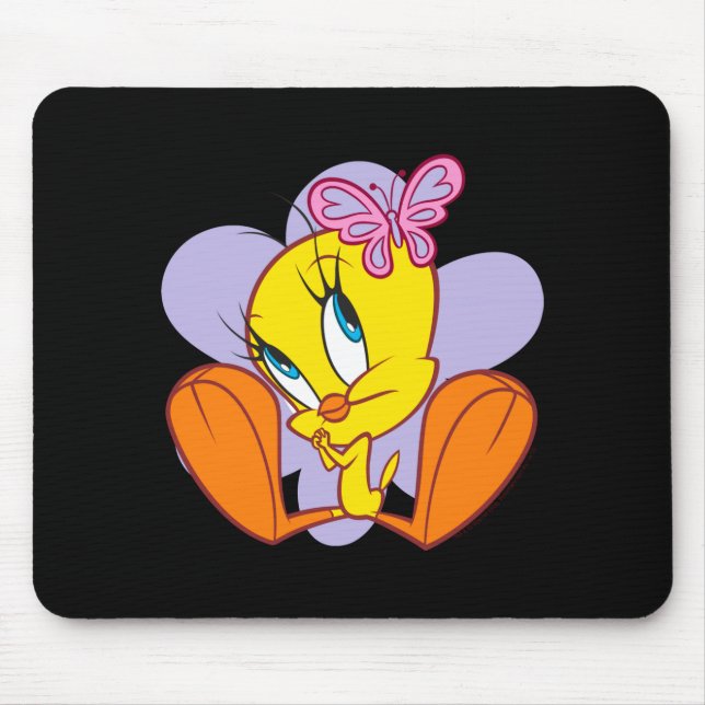 Tweety And Butterfly Baby T Shirt  Mouse Pad (Front)