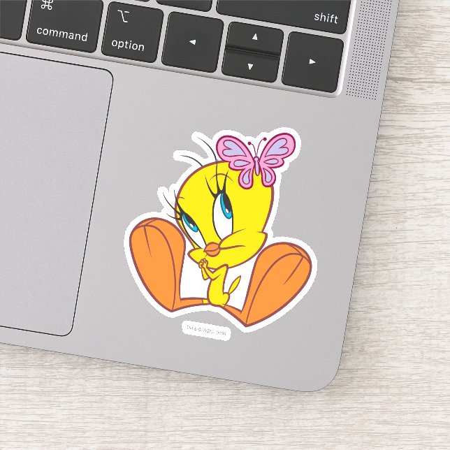 TWEETY™ and Butterfly Sticker (Detail)