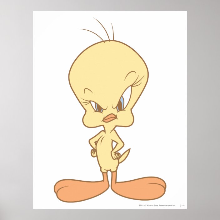 Tweety Angry Poster | Zazzle.com