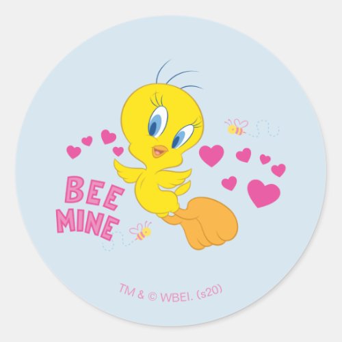 TWEETY _ Bee Mine Classic Round Sticker