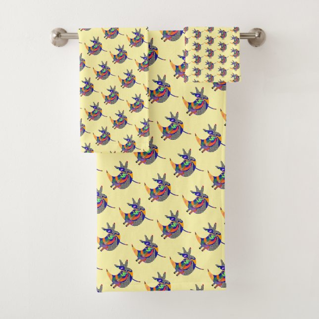 Tweety Bird Kids Yellow  Bath Towel Set (Insitu)