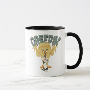 TWEETY BIRD MONSTER™ "Creepin'" Behind SYLVESTER™ Mug
