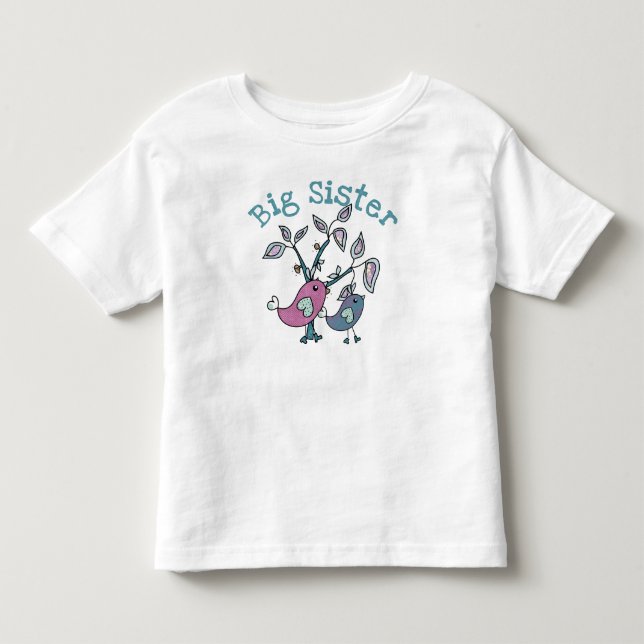Tweety Birds Big Sister Toddler T-shirt (Front)
