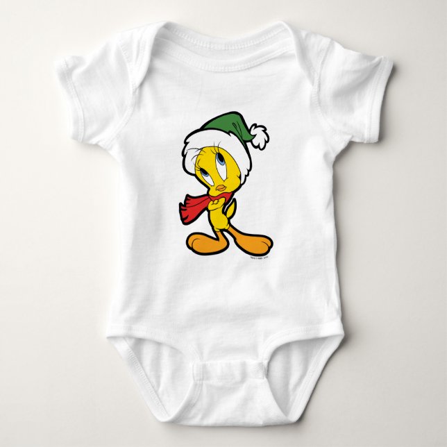 TWEETY™ Christmas Thoughts Baby Bodysuit (Front)