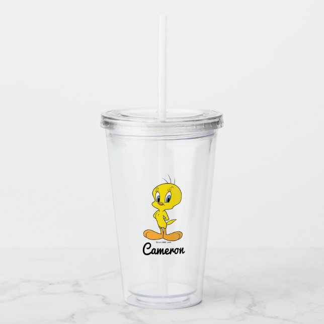 TWEETY™ | Clever Bird Acrylic Tumbler (Front)