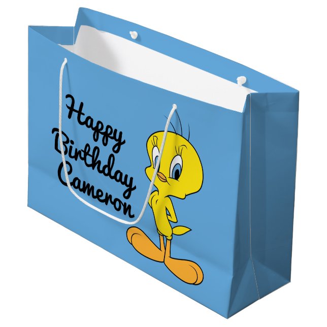 TWEETY™ | Clever Bird Large Gift Bag (Front Angled)