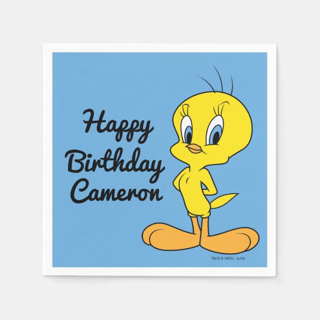 TWEETY™ | Clever Bird Paper Napkins (Front)