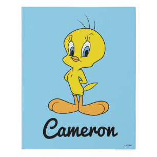 TWEETY™ Clever Bird Personalized Faux Canvas Print