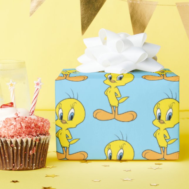 TWEETY™ | Clever Bird Personalized Wrapping Paper (Birthday Party)