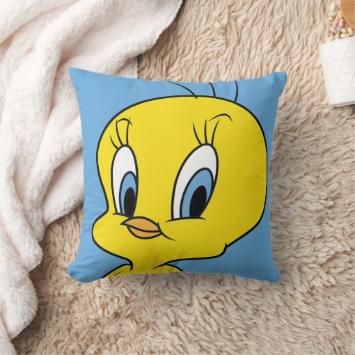TWEETY™ Clever Bird Throw Pillow Zazzle