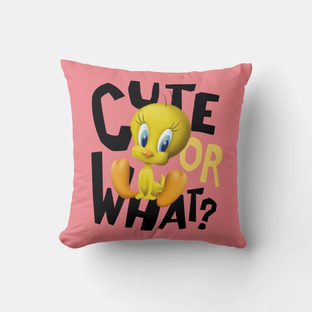 TWEETY™- Cute Or What? Throw Pillow (Front)