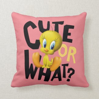 TWEETY™- Cute Or What? Throw Pillow