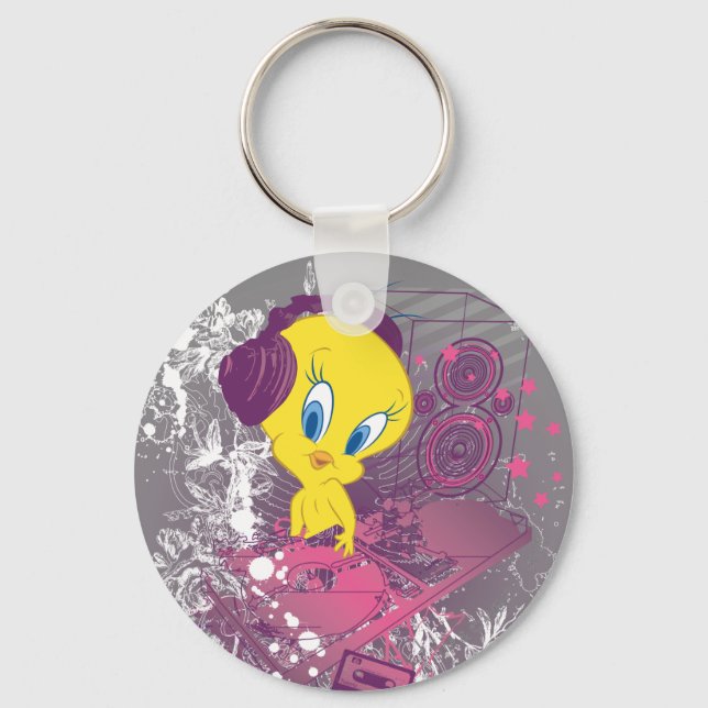 TWEETY™ Djing Keychain (Front)