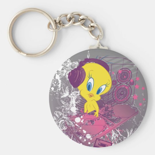 Tweety Djing Keychain | Zazzle.com