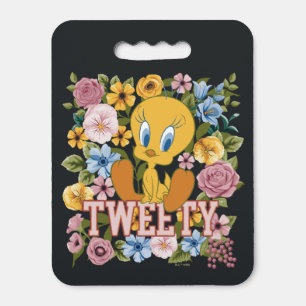 TWEETY™ Floral Embroidery Graphic Seat Cushion