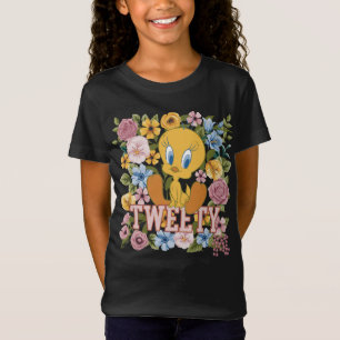 TWEETY™ Floral Embroidery Graphic T-Shirt