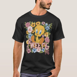 TWEETY™ Floral Embroidery Graphic T-Shirt
