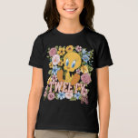 TWEETY™ Floral Embroidery Graphic Tri-Blend Shirt