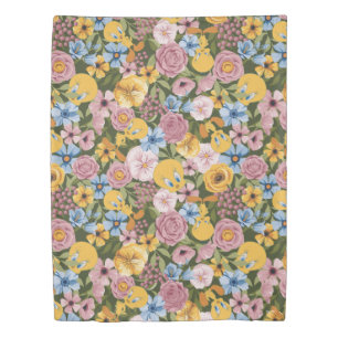 TWEETY™ Floral Embroidery Pattern Duvet Cover