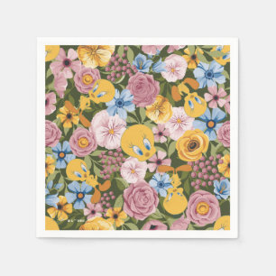 TWEETY™ Floral Embroidery Pattern Napkins