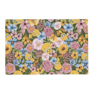 TWEETY™ Floral Embroidery Pattern Placemat