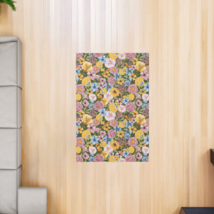 TWEETY™ Floral Embroidery Pattern Rug