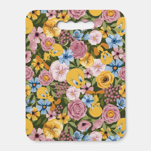 TWEETY™ Floral Embroidery Pattern Seat Cushion (Front Vertical)