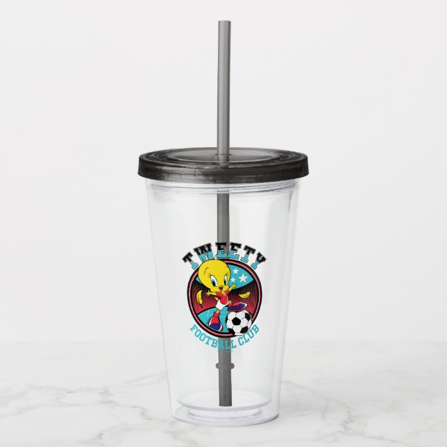 TWEETY™ Football Club Badge Acrylic Tumbler (Front)