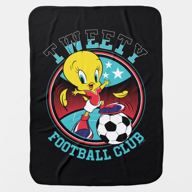 TWEETY™ Football Club Badge Baby Blanket (Front)