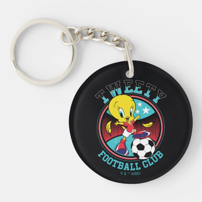 TWEETY™ Football Club Badge Keychain (Front)